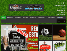 Tablet Screenshot of bellevillesportsplex.com